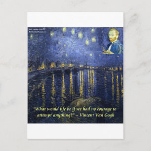 De moed van Vincent van Gogh Briefkaart