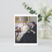 De moeder en zuster van de kunstenaar, Berthe Mori Briefkaart (Staand voorkant)