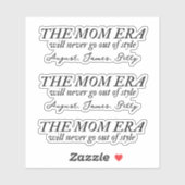 De Moeder Era Sticker met Kinder Namen Custom Set  (Vel)