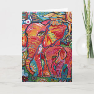 De Moeder & het Kind van de olifant Kaart