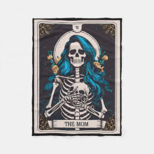 De moeder Tarot Kaart Skeleton Moederdag Heks Mam Fleece Deken