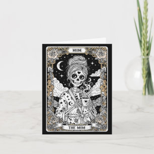 De moeder tarotkaart skelet vintage gotische moede kaart
