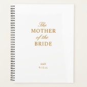 De moeder van de bruid Gold White Planner (Voorkant)