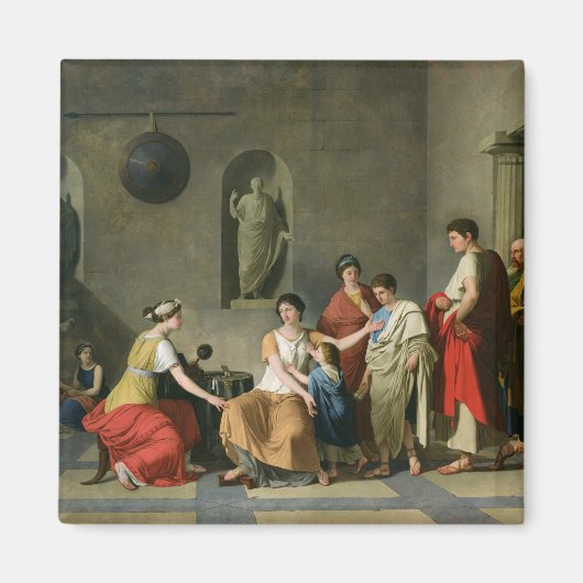 De moeder van de Gracchi, c.1780 Magneet (Voorkant)
