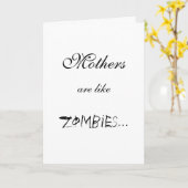 DE MOEDERS ZIJN ALS ZOMBIEËN… KAART (Gele Bloem)