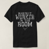 De moeilijkste werker in de mobiele bewegingsmachi t-shirt (Design voorkant)
