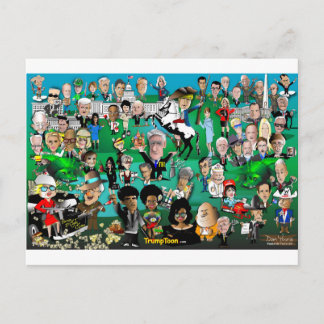 De moeras tekenen briefkaart