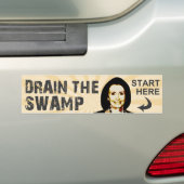 De moeras tekenen bumpersticker (Op auto)