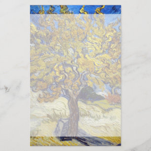 De Moerbeiboom. Vincent Van Gogh. Bekende kunst. Briefpapier