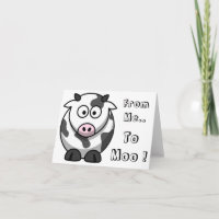 De moi.. à Moo! Carte de vœux