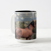 De Mok "Honor" Mustang en de Amerikaanse vlag (Voorkant links)