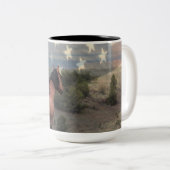 De Mok "Honor" Mustang en de Amerikaanse vlag (Voorkant rechts)