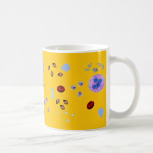 De mok-Urine van de koffie Particulates (gele Koffiemok