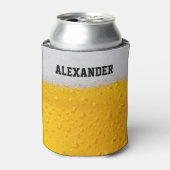 De Mok van de bier personaliseert Blikjeskoeler (Blikje Voorkant)
