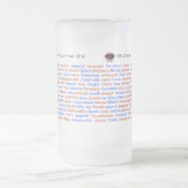 De Mok van de Bier van de Vraag van het Broodje va (Center)