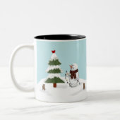 De Mok van de Boom Snowman decorteren (Links)