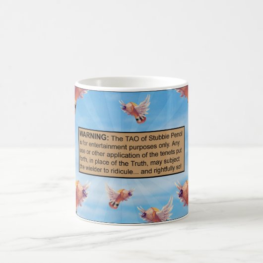 De Mok van de Disclaimer van het Stubbie-Potlood (Center)