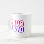 De Mok van de douane Persoonlijke Logo van het Bed (Voorkant links)