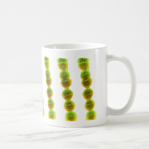 De Mok van de koffie - groene Streptokok (op wit)