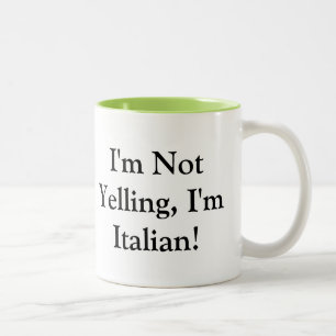 De Mok van de koffie met Italiaans Gezegde