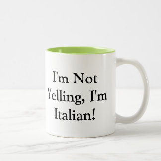 De Mok van de koffie met Italiaans Gezegde
