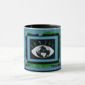 De Mok van de Logo van het Bewustmakingsproject (Midden)