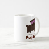 De Mok van de Pug Life (roze) (Voorkant rechts)