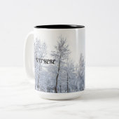 De Mok van de sneeuw met douanebericht (Voorkant links)