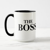 De Mok van het handelsmerk TM van het merk Boss (Links)