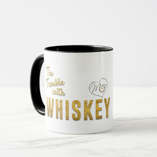 De Mok van het probleem met Whiskey Coffee (Voorkant links)