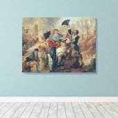 De Mok van Lille, 1793 Canvas Afdruk (Insitu (Houten vloer))