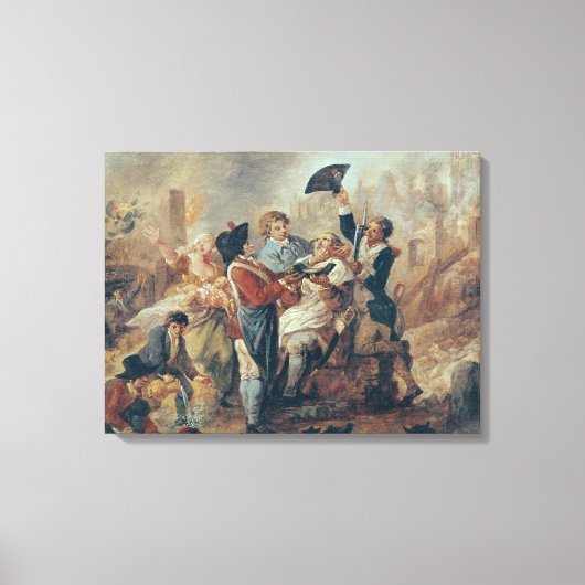 De Mok van Lille, 1793 Canvas Afdruk (Voorkant)