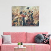 De Mok van Lille, 1793 Canvas Afdruk (Insitu (Woonkamer))
