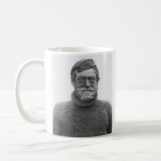 De mok van Shackleton - afbeelding en van het (Links)
