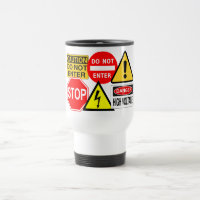 De mok van verkeersteken - kies stijl & kleur