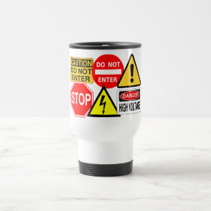 De mok van verkeersteken - kies stijl & kleur