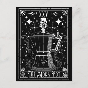 De Moka Pot Coffee Tarot Kaart