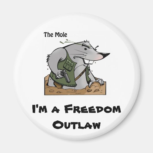 De Mol Outlaw Magnet Magneet (Voorkant)