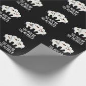De Molar de Merrier Funny Dental Pun Dark BG Cadeaupapier (Hoek)