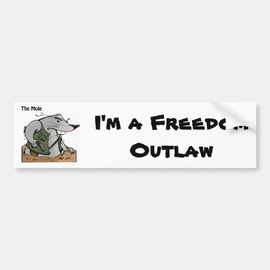 De Mole Outlaw-Bumpersticker Bumpersticker (Voorkant)
