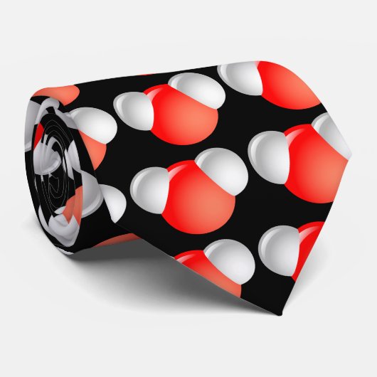 De Molecule van het water H2O Stropdas (Opgerold)