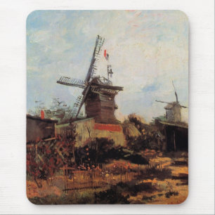De molen van Blute Fin door Vincent van Gogh Muismat