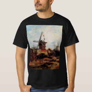 De molen van Blute Fin door Vincent van Gogh T-shirt