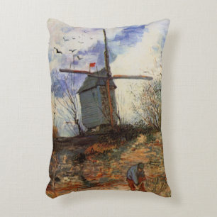 De molen van de Galette door Vincent van Gogh Accent Kussen