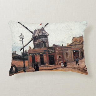 De molen van de Galette door Vincent van Gogh Accent Kussen