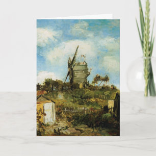 De molen van de Galette door Vincent van Gogh Kaart