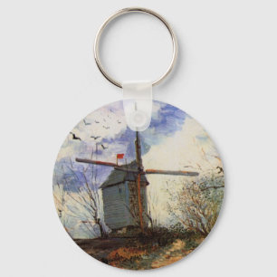 De molen van de Galette door Vincent van Gogh Sleutelhanger