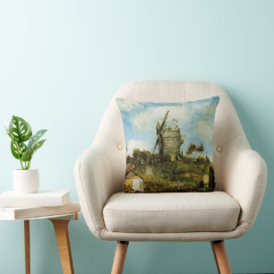 De molen van de Galette van Vincent van Gogh Kussen