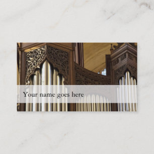De mollige visitekaartjes van de organist -