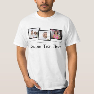 De Momentopname van de Foto van drie Douane T-shirt